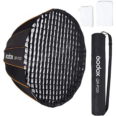 Imagem de GODOX Qr-P120 Softbox Parabólico De 47,1 Polegadas/120 Cm Com Montagem Bowens, Softbox Parabólico De Liberação Rápida, Com Difusor Frontal E Interno Sl-60W Ad600Bm Vl150 Ul150 Sl150Ii Amaran 100X 20