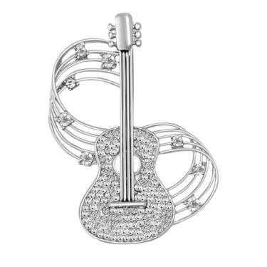 Imagem de Broche de violino vintage para mulheres, broche de instrumento musical de violão, broche de borboleta fofa, broche de violino, alfinete, alfinete, boêmio, colarinho, chapéu, bolsa, acessórios para