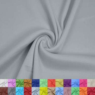 Imagem de Stylish FABRIC Forro interloque 100% poliéster de 152 cm de largura – tecido de malha leve elástico bidirecional, da The Yard para vestuário, maternidade, decorações de festa, cortinas, artesanato e