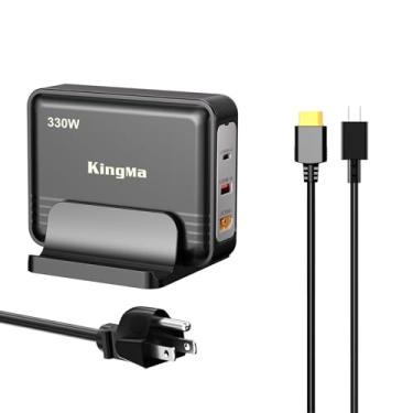 Imagem de Carregador portátil KingMa para laptop com interface XT60 (20V/19A) para ROG Strix G16 com 5080/5090, carregador rápido de 3 portas com PD3.0, para carregamento de dispositivos de jogos e engenharia