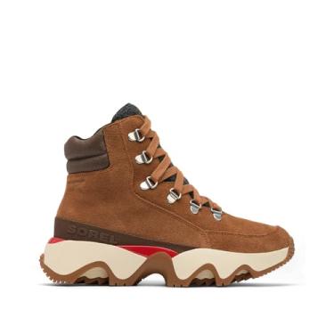 Imagem de Sorel Bota feminina Kinetic Impact Conquest Plus impermeável moderna, Veludo bronzeado/tabaco, 38