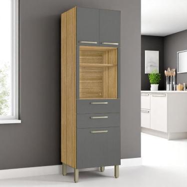 Imagem de Paneleiro Micro 2 Gaveteiro Lapis Freijó Gris