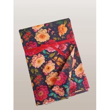 Imagem de Cinderela Tecido Tricoline Digital, 1,50 largura, unidade de 0,55 comprimento, Estampado Variedades de Flores