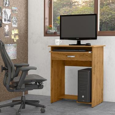 Imagem de Mesa De Computador Prática - Mdp 1 Porta E 1 Gaveta Freijó - Ej Móveis