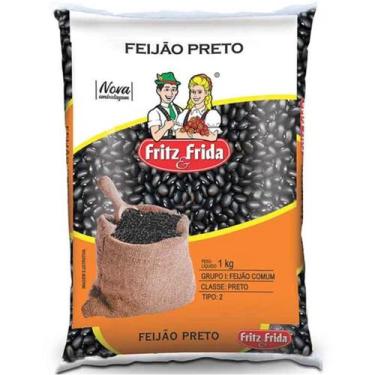 Imagem de Feijão Fritz e Frida 1Kg Preto Premium Tipo 1 - Gaúcho - Fritz & Frida