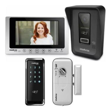 Imagem de Kit Videoporteiro WiFi wT7 Lite Fechadura FD 2000 e 10 Tags RFID - Int