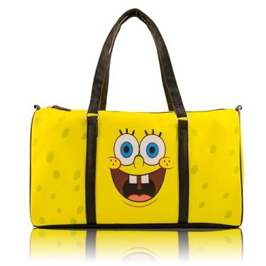 Imagem de Stitch, Minnie, Mickey, Pooh, Harry Potter ou Jack Skellington Mini bolsa de viagem de couro de 40,6 cm, bolsa de viagem, bolsa de viagem noturna, bolsa de fim de semana para mulheres, homens, adultos