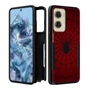 Imagem de Plakill Capa feminina para Moto G Stylus 5G 2024 - capa de telefone fofa para meninas e meninos, design estético kawaii, vermelha, resistente, proteção à prova de choque, grau militar para Motorola