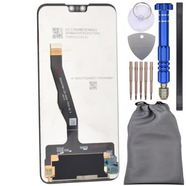 Imagem de Tela digitalizadora sensível ao toque IPS LCD para Huawei Y9 (2019) preta