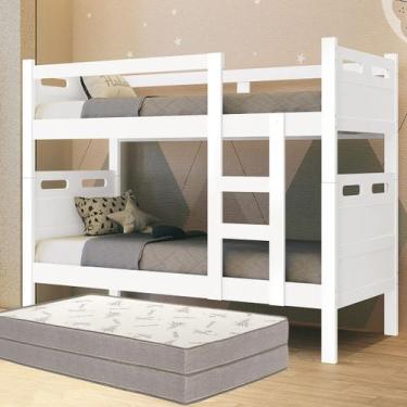 Imagem de Beliche Jaspe Reforçada com 2 Colchões D33 Premium - Poloshop E-com, B