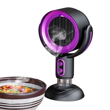 Imagem de Exaustor portátil para cozinhar, Exaustor portátil para cozinha | Capô de mesa 3000mAh recarregável - Capuzes de mesa com rotação paralela de 360 ​​graus com exaustor de 2 velocidades