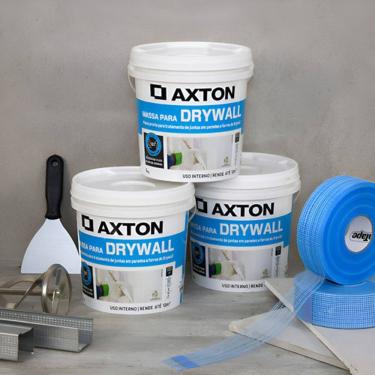 Imagem de Massa Para Drywall 6 Kg Axton  2 Em 1, Pronta Para Uso