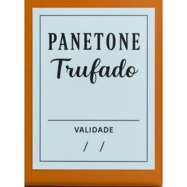 Imagem de Etiquetas Adesivas Panetone Trufado Cromus c/100 un