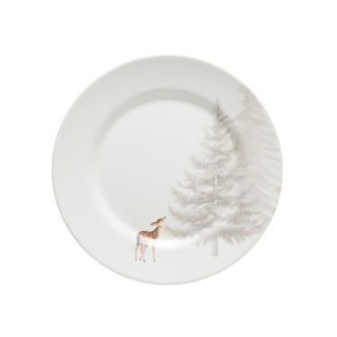 Imagem de Prato Raso Copa E Cia Aquarelle Natal Em Cerâmica Rena