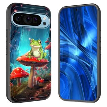 Imagem de JHYYTUJTYP Capa para Pixel 10 Pro XL, [Teste de queda de grau militar] Capa protetora resistente à prova de choque resistente para Google Pixel 10 Pro XL 6,8 polegadas 2025, cogumelo estético e sapo