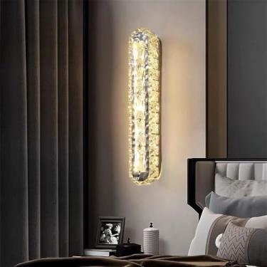 Imagem de Lâmpada De Parede LED Moderna De Cristal Luxo - Decoração De Arte Fashion Para Sala De Estar, Quarto, Villa, Hotel, Escadaria E Corredor (Estilo 27 A D5H32CM)