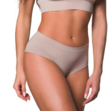 Imagem de Calcinha Caleçon sem Costura Selene, G, Natural claro