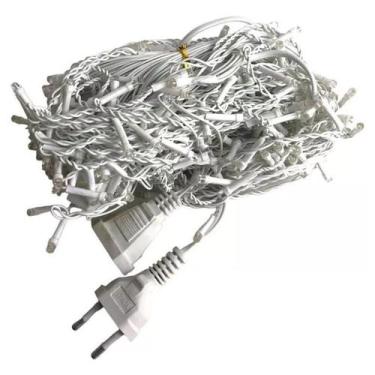 Imagem de Luz Natal Cascata 200 Lâmpadas LED Branco 4m (REF 11807) - Global