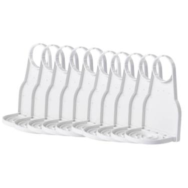 Imagem de Baoblaze Suporte universal para dispensador de líquidos para roupas, branco, para amaciante de roupas, bandeja coletora de com abertura de 1,7 polegadas, 10 Peças