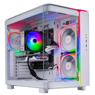Imagem de Skytech Gaming PC para jogos King 95, AMD Ryzen 7 7700 3,8GHz, NVIDIA RTX 4070 Super 12GB, SSD NVMe de 1TB, 16GB DDR5 RAM 6000, PSU Gold 750W, Wi-Fi, Win 11, Desktop