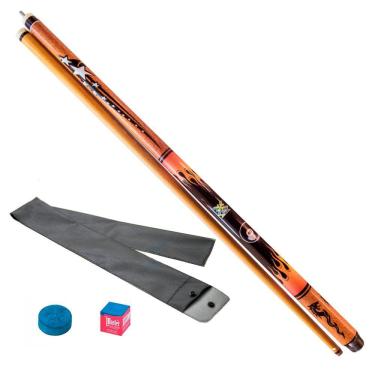 Imagem de Taco de Sinuca Desmontável Bola 8 Preto Tacos Brasil