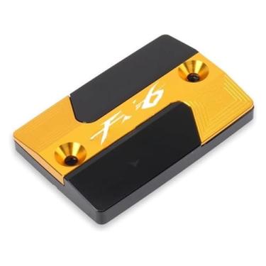 Imagem de Tampa do tanque de fluido do reservatório de freio dianteiro CNC para motocicletas compatível com Y&AMAHA FZ8 Fa&zer 2010-2014 FZ1 Fa&zer 2006-2015 (dourado-FZ6)