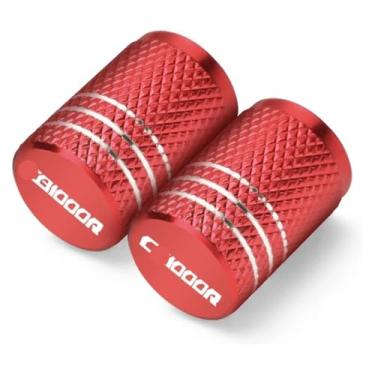 Imagem de Tampa da porta de ar do aro do pneu da motocicleta Tampa da haste da roda da válvula do pneu compatível com CB1000R CB 1000R CB 1000 R 2008-2021 (2 peças vermelhas)