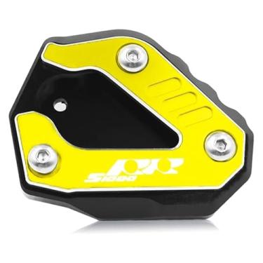 Imagem de BYYINGSUS Placa ampliadora de suporte lateral acessórios de motocicleta suporte de ampliação de pé compatível com S1000RR S1000 RR S 1000 RR 2019-2022 2023 (dourado)