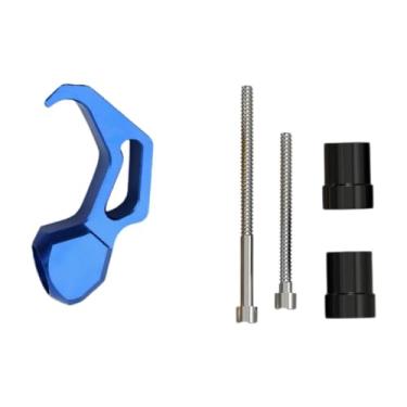 Imagem de MotiveTech Gancho para motocicleta, gancho para bicicleta elétrica para scooters elétricas, ganchos de armazenamento universais premium para serviços pesados, Azul