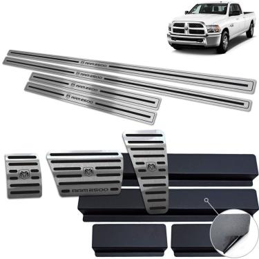 Imagem de Soleira Pedaleira Preto Dodge Ram 2500 2012 A 2017