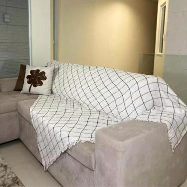 Imagem de 02 Manta para Sofá Grande 2 e 3 Lugares Capa de Sofa 2,40x1,80 Coberta
