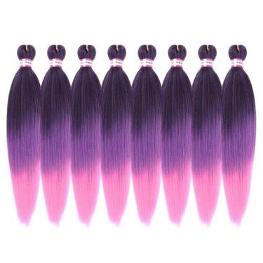 Imagem de Braiding Hair Dorsanee, pré-esticado, 8 pacotes, ombre de 50 cm