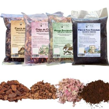 Imagem de Kit Enriquecimento Ambiental Para Répteis - CPC Casa Pet Clean, 1 L de