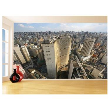 Imagem de Papel De Parede 3D Cidade São Paulo Prédios Céu 3,5M Ncd335