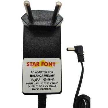 Imagem de Carregador de Bateria Compatível com Balança Welmy 6,4V 900mA - Novo -