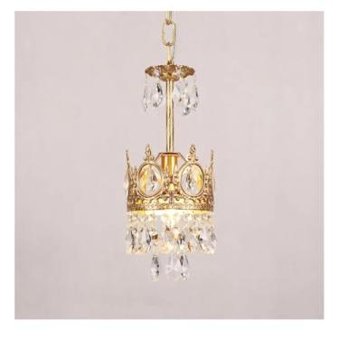 Imagem de Luminária pendente de luxo dourada com LED E27 Design moderno para decoração de casa Ideal para saguão Foyer Quarto Estilo mais novo