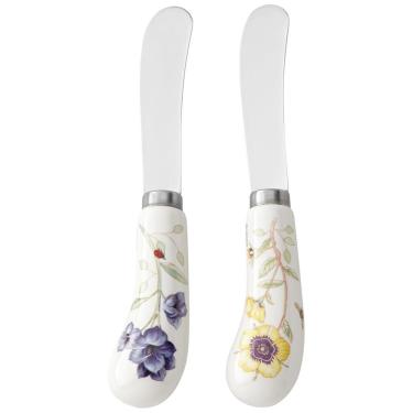 Imagem de Espátulas para Manteiga ou Geleias, Mais Charme e Elegância para Sua Mesa com 2 Peças e Material de Aço Inoxidável, Lenox, Colorido