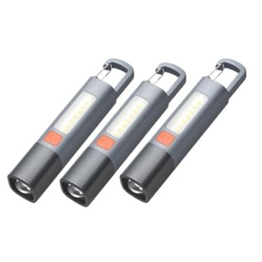 Imagem de Lanterna Tática Led Recarregável Com Gancho e Zoom 1000LM Luminária com USB Luz Lateral(3)