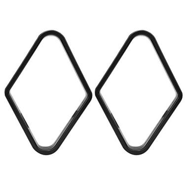 Imagem de Cryfokt Rack de Bilhar de 9 Bolas Simples e Durável - Feito de Plástico - Fácil de Usar para Jogos de Sinuca ou Sinuca Inclui 2 Racks de Bolas