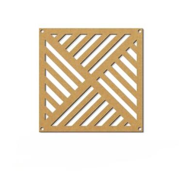 Imagem de Placas Vazadas Decorativas MDF 3mm Kit 6, 12 e 18 - Ambiente Único Elegante (002,Kit 12pçs-40cm x 40cm)
