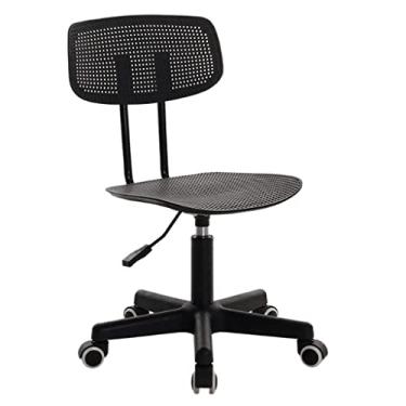 Imagem de TLTDSMYF Cadeiras de secretária de escritório cadeira de escritório cadeira de escritório ajustável em altura cadeira de computador confortável elevável e giratória polias cadeiras executivas suporte