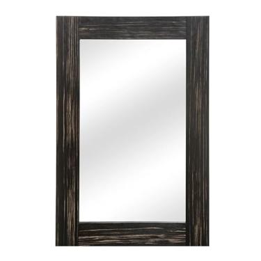 Imagem de Espelho decorativo plano de madeira marrom 90,17 x 60,96 x 4,06 cm, espelho decorativo