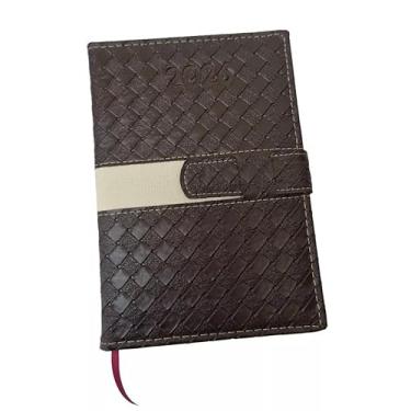 Imagem de Agenda Diaria Executiva 2026 Capa Dura Planner Diario Caderno Anotações Anual Escolar Trabalho A5 (marrom)