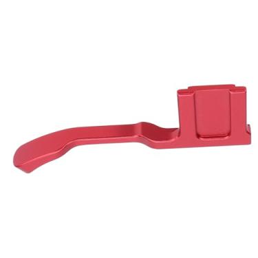 Imagem de Tbest Câmera Thumb Up Grip Suporte de Descanso de Metal Em Liga de Alumínio Com Protetor de Capa de Sapata para GFX50R Mirrorless Durável Design Ergonômico Acessório Leve e Prático (Vermelho)