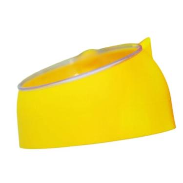 Imagem de ShengQuanHao Tigela de Areia para Hamster, Caixa de Areia, Fácil de Limpar, Recipiente de Areia para Cavar, Banheira para Pequenos Animais, Ratos, Amarelo