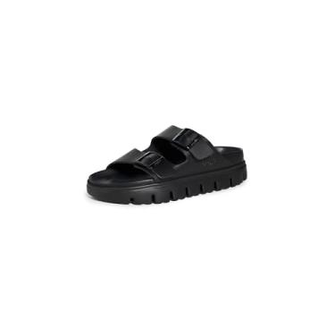 Imagem de Birkenstock Sandálias femininas Arizona grossas, preta, 38 M EUA