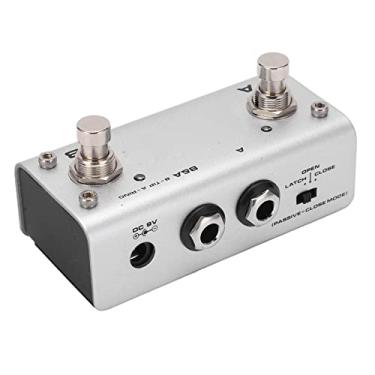 Imagem de XUXHOU Pedal de Interruptor de Prego Duplo para Pedais de Efeitos, Recursos Duráveis ​​e Práticos, Prata