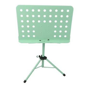 Imagem de Mingzhe Suporte de Música Portátil Ajustável Profissional Suporte de Partituras para Guitarra Violino Tocar Concerto Abs Metal (Verde)
