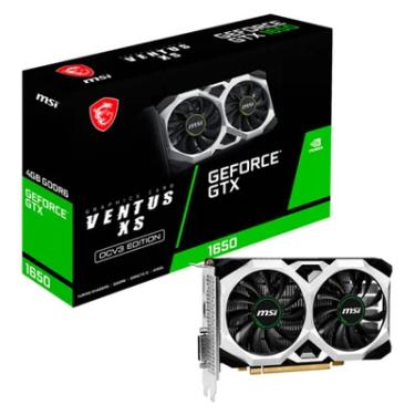 Imagem de Placa De Vídeo MSI GTX 1650 D6 Ventus XS OCV3 NVIDIA GeForce, 4GB, GDDR6, 128 Bits - 912-V812-003