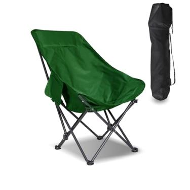 Imagem de Smartmak Cadeira de sauna portátil ajustável, cadeira de acampamento dobrável com encosto alto, bolsos laterais, encosto de cabeça, cadeira de gramado leve para sauna doméstica, praia, lazer e adultos